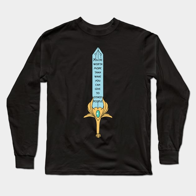 She-ra Sword Mara Quote Long Sleeve T-Shirt by CaveofNerdom